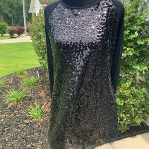 NWT~Old Navy long Sleeve Sequin Blouse Sz  L